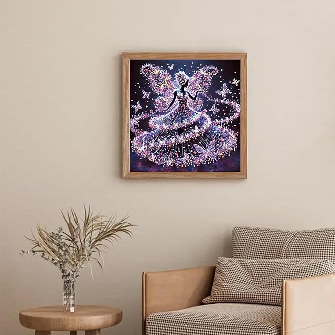 Woman Diamond Art Kits for Adults Special Shape Diamond Painting