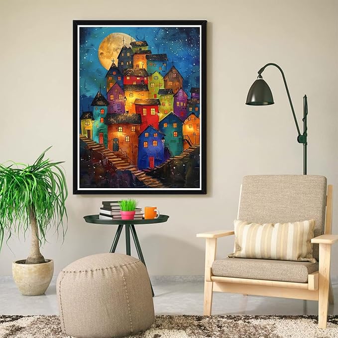 ijbnhd House Diamond Art Kits for Adults, 12x16inch