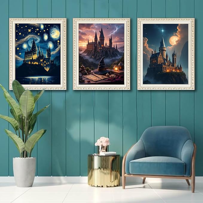 EIBEILI Magic Diamond Art Kits for Adults,Diamond Painting for Wall Decor