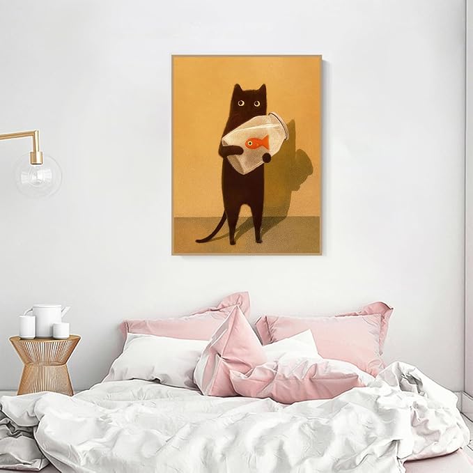 Black Cat Diamond Art Kits for Adults Diamond Painting Kit for Beginner
