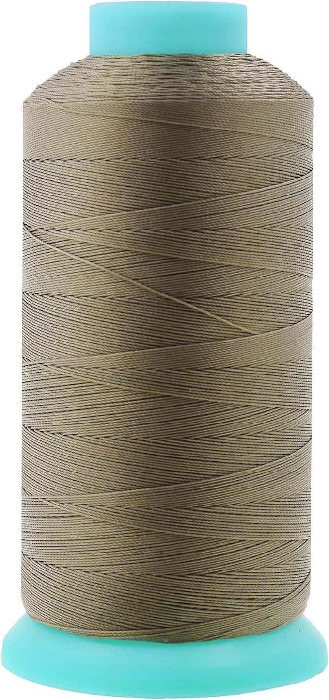 Mandala Crafts Size 92 280D T90 Dark Beige Bonded Nylon Thread, 1100 YDs