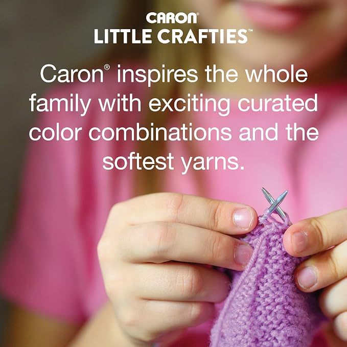 Caron Little Crafties Acrylic Mini Yarn Multipack 20 Count (Pack of 1) – Knitting, Crocheting & Art Projects – Machine Washable & Dryable – Durable Light Weight Yarn Kit