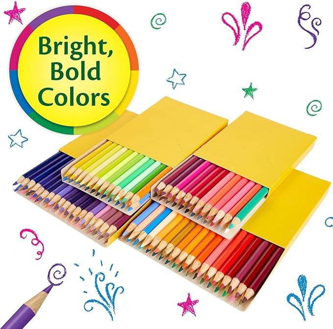 Crayola Colored Pencils Set for Kids (120ct), Cute School Supplies, Teacher Must Haves, Coloring Book Pencils, Bulk Colored Pencils for Boys & Girls, Ages 3, 4, 5