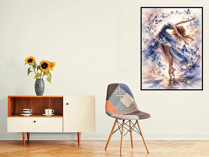 Benjenes Dancing Girl Diamond Art Kits for Adults Diamond Painting Kits