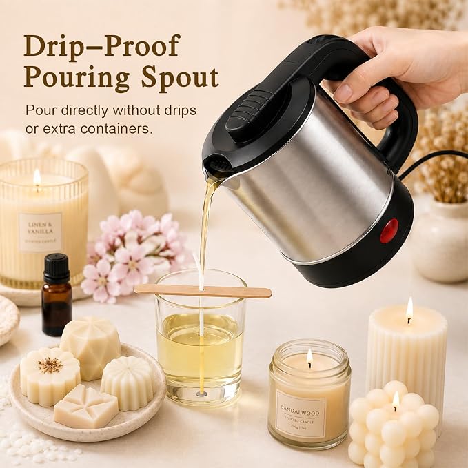 Candle Making Supplies with Electric Wax Melting Pot