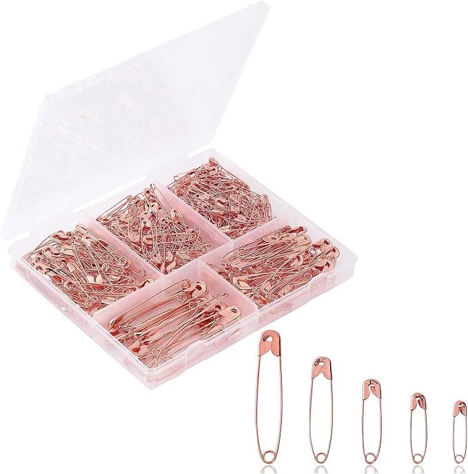 Mr. Pen- Safety Pins, 300 Pack, Small & Large Sizes, Nickel Plated Steel