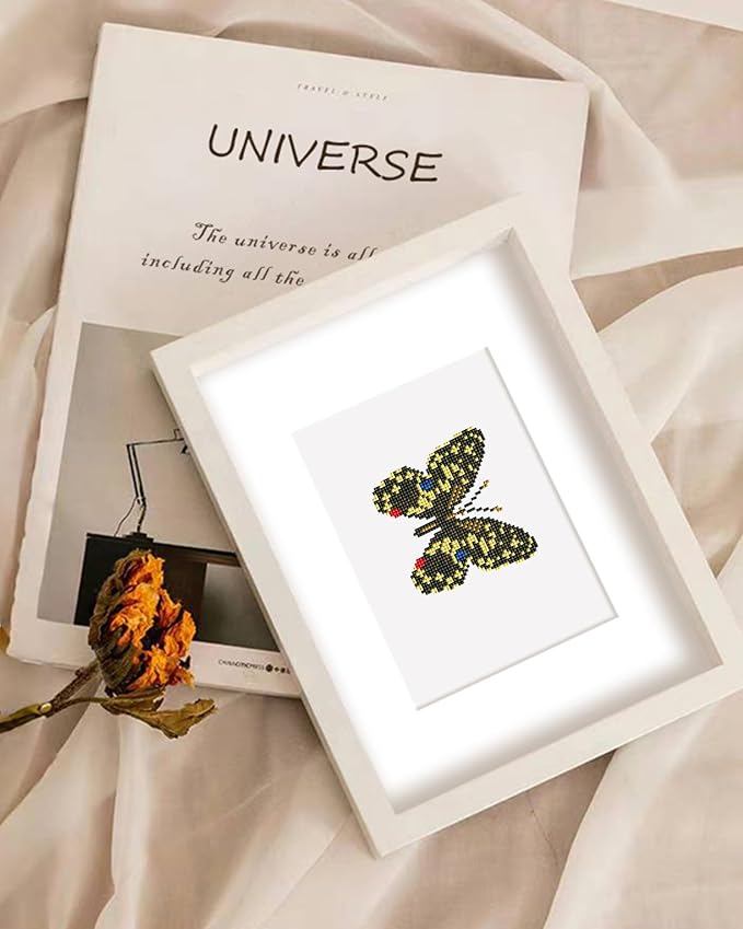 PeakLuv Small Diamond Art Kits Butterfly Mini Diamond Painting Kits