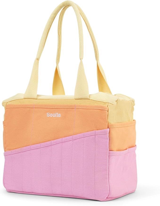 Soolla Studio Bag: Art Supply Storage Organizer & Pottery Tool Bag, Washable Tote, Yarn Bag, Crochet, 30 Pockets, 15+ Colors
