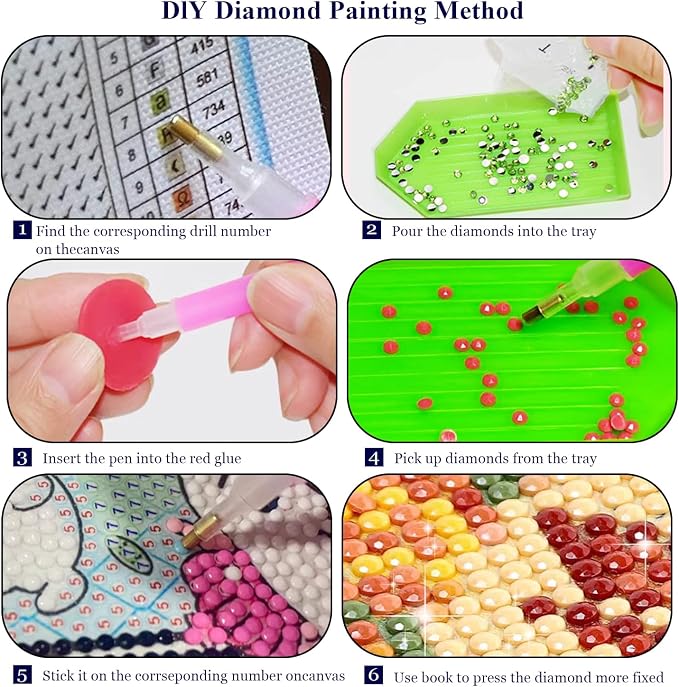 Dorwendis Boots Diamond Art Kits for Adults,Diamond Painting Kits12x16inch | 5D Diamond Painting Kits for Beginners,Flowers DIY Full Round Drill Diamond Dot Gem Art Kits for Home Wall Decor