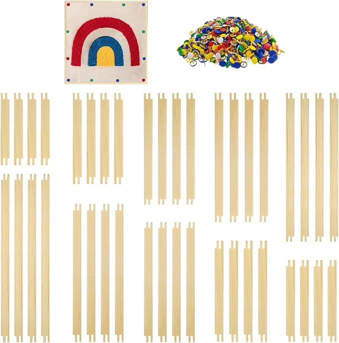 20 Sets Stretcher Bars for Needlework with 100 Tacks,10 Sizes 40Pcs