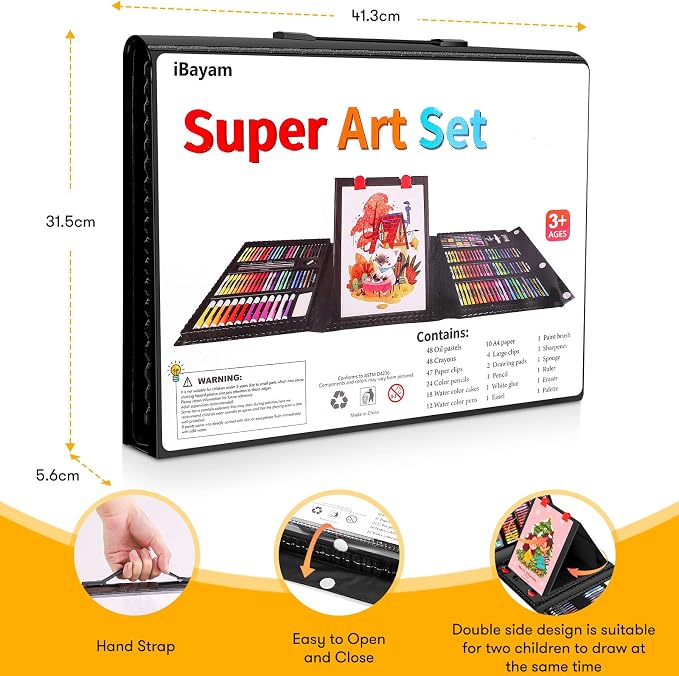 iBayam Art Kit, 251-Pack Art Supplies Drawing Kits, Arts & Crafts Gifts Box