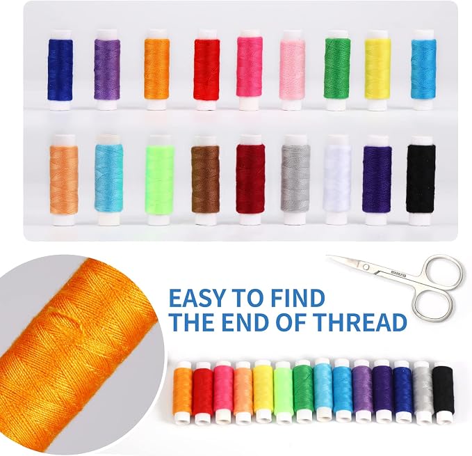 Sewing Kit for Adults,Marcoon Needle and Thread Kit with Sewing Supplies and Accessories Contains Scissors, Measure Tape,Seam Ripper,Suitable for Home, Travel, Beginner, Emergency