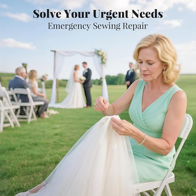 Coquimbo Sewing Kit Gifts for Kids Mom Grandma Adults Beginner Traveler, Portable Sewing Supplies Accessories Contains Thread, Needle, Scissors, Measure Tape, Thimble (Daisy)