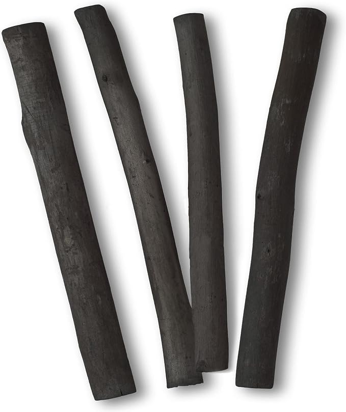 Willow Charcoal Sticks, Jumbo Willow Charcoal Pencils for Artists, Beginners, Students, Natural Charcoal Stick for Sketching, Drawing, and Shading (9-12MM | 6 Sticks)