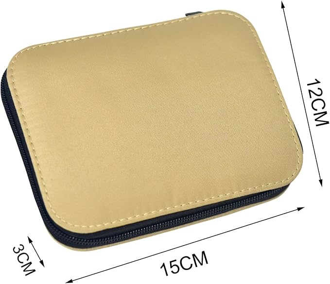 Sewing Kit with Case Portable Sewing Supplies for Home Traveler, Adults, Beginner, Emergency, Contains 18 Sewing Thread, Scissors, Needles, Measure etc,Very Light Tan