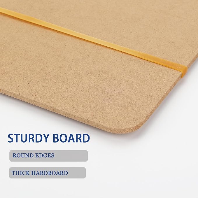 18" x 18" Drawing Board, Artist Sketch Boards with Handle for Drafting Art, Portable Wooden Clipboard for Class or Studio Fit in Artists Tote