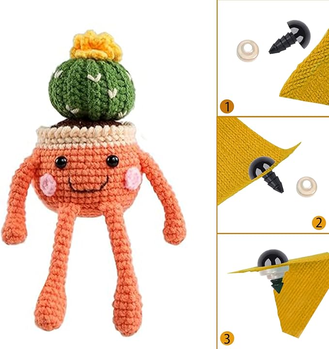 XKDOUS 12-20 mm Safety Eyes, 5 Sizes Crochet Eyes for Amigurumi | Safety Eyes for Crocheting，Stuffed Animal Doll Eyes for DIY Crafts