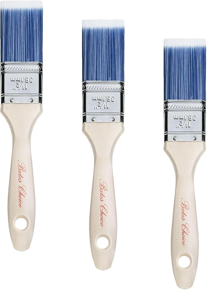 Bates- Paint Brushes, 1.5-Inch, 36 Pack, Treated Wood Handle, Paint Brushes for Walls