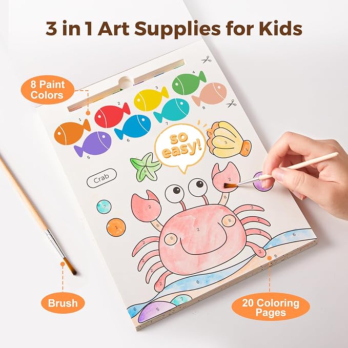 Jar Melo Paint with Water Books for Toddlers, Ocean Animals