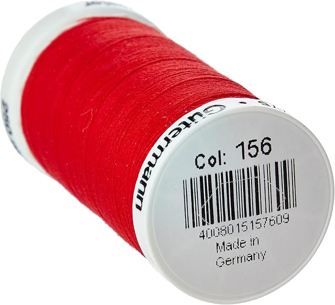 Gutermann Sew All Polyester Thread, 250 Mtr, Crimson Red (0156), 5.5 x 2.7 x 2.7 cm