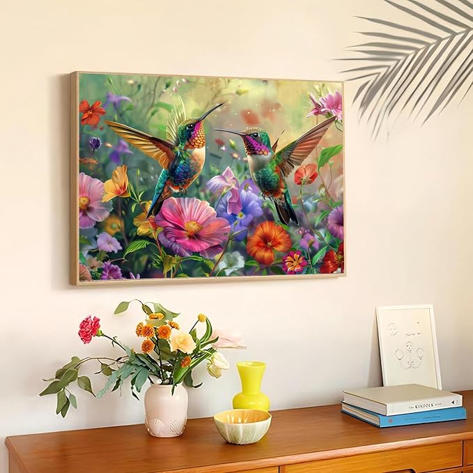mrpwnle Diamond Art Kits for Adults, Hummingbird Diamond Painting Kits