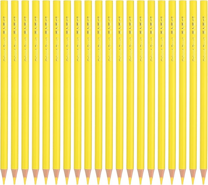 PATIKIL Lemon Colored Pencils Set,20 Pcs Oil Color Pencils Wooden Coloring Drawing Pencil for Artists Art Painting