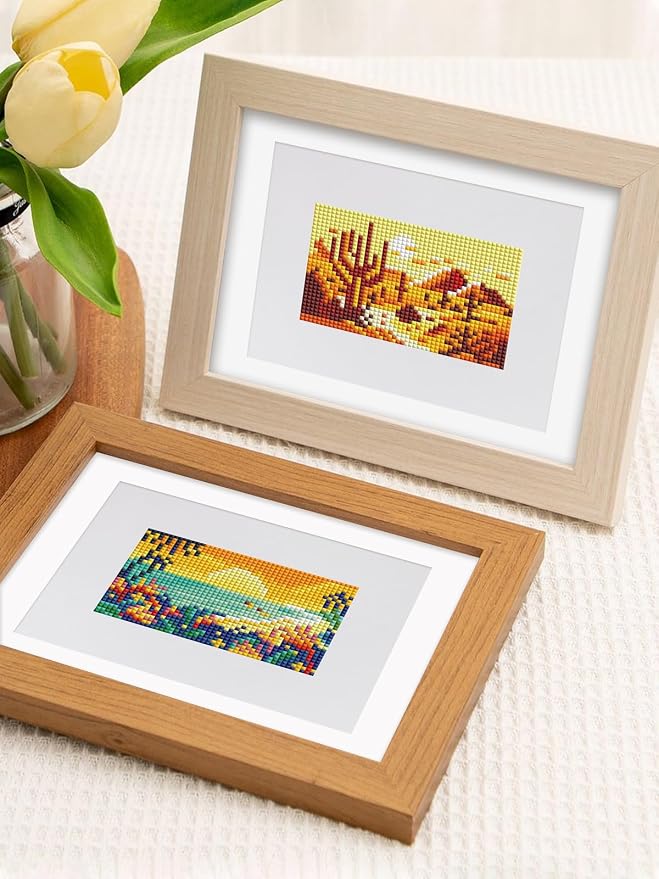 PeakLuv Small Diamond Art Kits Landscape Mini Diamond Painting for Adults