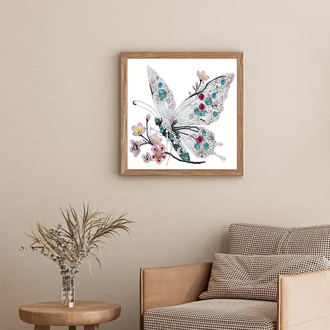Butterfly Diamond Art Kits for Adults Special Shape Diamond Painting