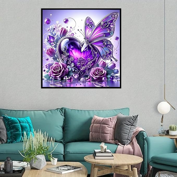Butterfly Diamond Art Kits for Adults 12 x 12inch