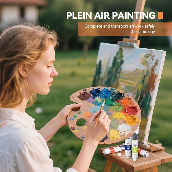 Paul Rubens Oil Paint 38 Bright Colors High Saturation, 50ml Large Capacity Tubes, Faster Drying Time with Creamy Texture and Consistency for Artists, Adults, Beginners Oil Painting Supplies | Faster Drying Time with Creamy Texture and Consistency for ...