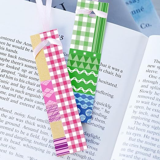 Shindel 50 Rolls Washi Tape Set, 50 Rolls Craft Tapes Decorative Tape | 4 Different Size, Adhesive Masking Tape for Scrapbooking Supplies DIY Crafts Journals