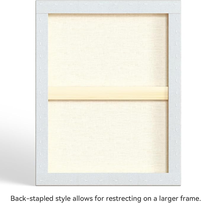 PHOENIX 22x28 Inch 2 Pack Gallery Canvas - 1.5 in Thick Large Canvases for Painting - Deep Edge 100% Cotton 11 Oz. Gesso Primed White Blank Professional Canvas Oil & Acrylic Paints
