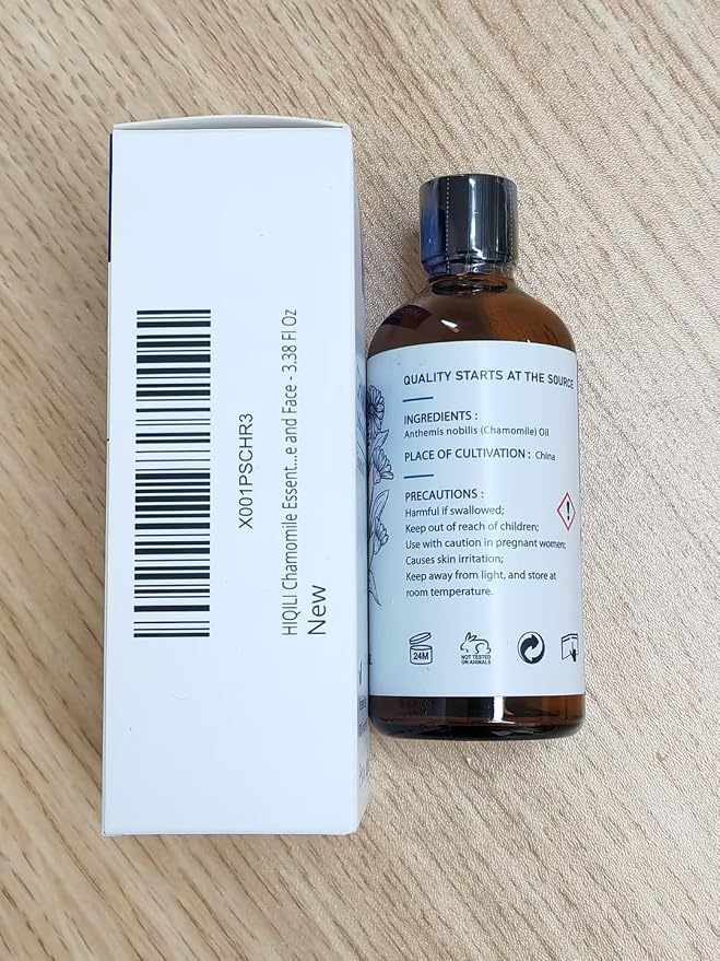 HIQILI Chamomile Essential Oil for Skin & Hair, Diffuser, DIY Candles