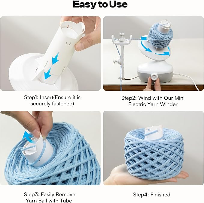 Caydo 30pcs Reusable Yarn Cake Tubes for Our Electric Yarn Winders M1