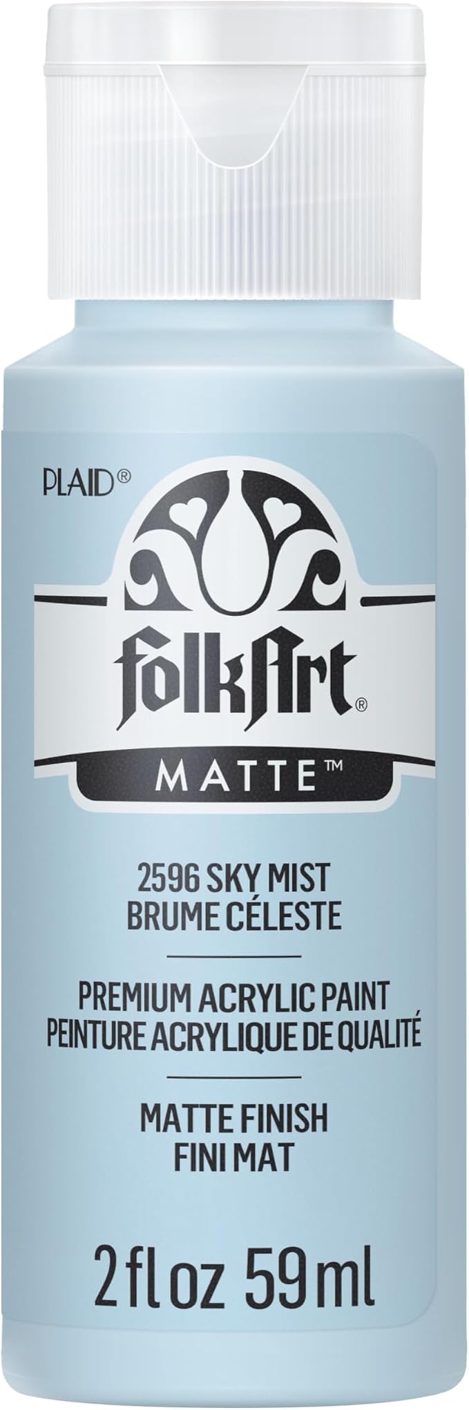FolkArt Acrylic Paint in Assorted Colors (2 oz), 2596, Sky Mist