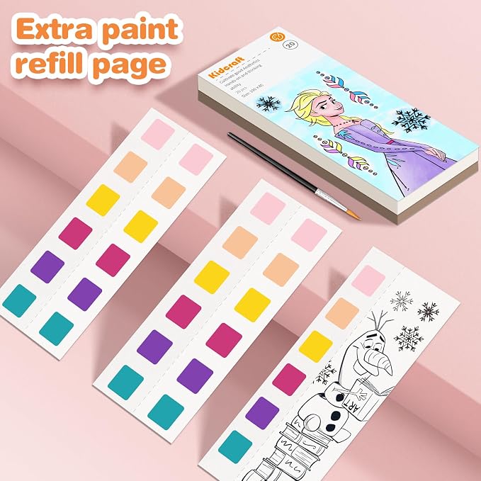 Kidcraft Paint with Water Coloring Books for Toddlers, 3 Pack