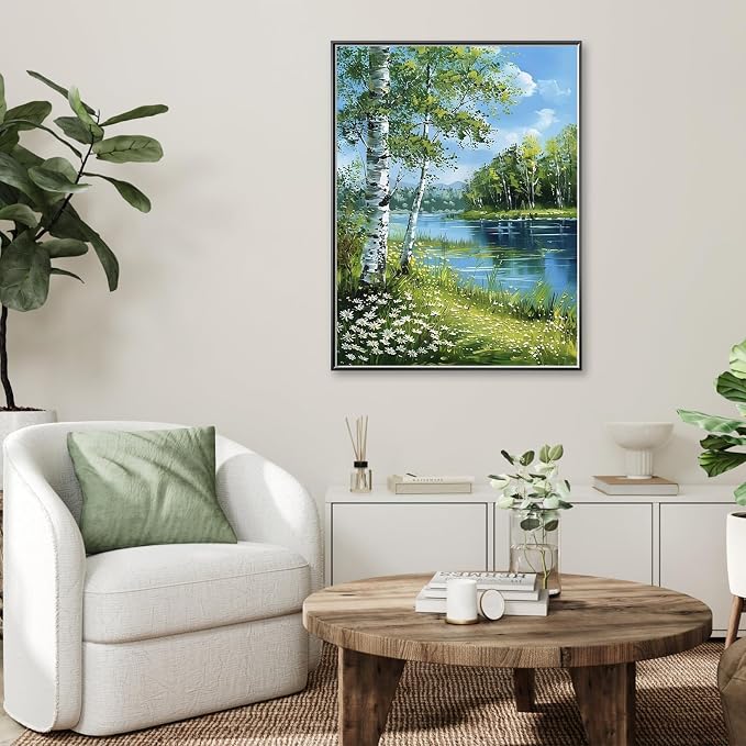 Tree of Life Diamond Art Kits for Adults,Lake Diamond painting Wall Decor