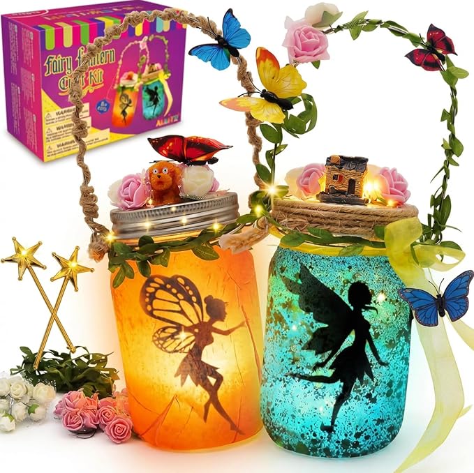 Alritz Fairy Lantern Craft Kit Mason Jar Night Light Ages 6+