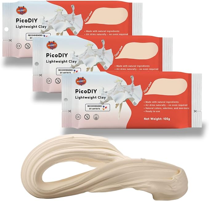 Air Dry Clay Lightweight, Flexible Modeling Clay for Adults Arts and Crafts