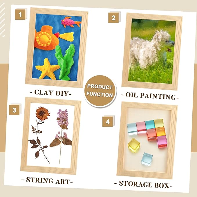 Kathfly 12 Pcs 5 x 7inch Wood Panels for Painting,Unfinished Boards
