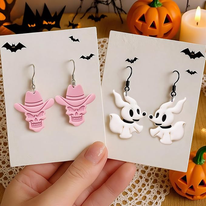 8pcs Halloween Clay Cutters for Polymer Clay Earrings