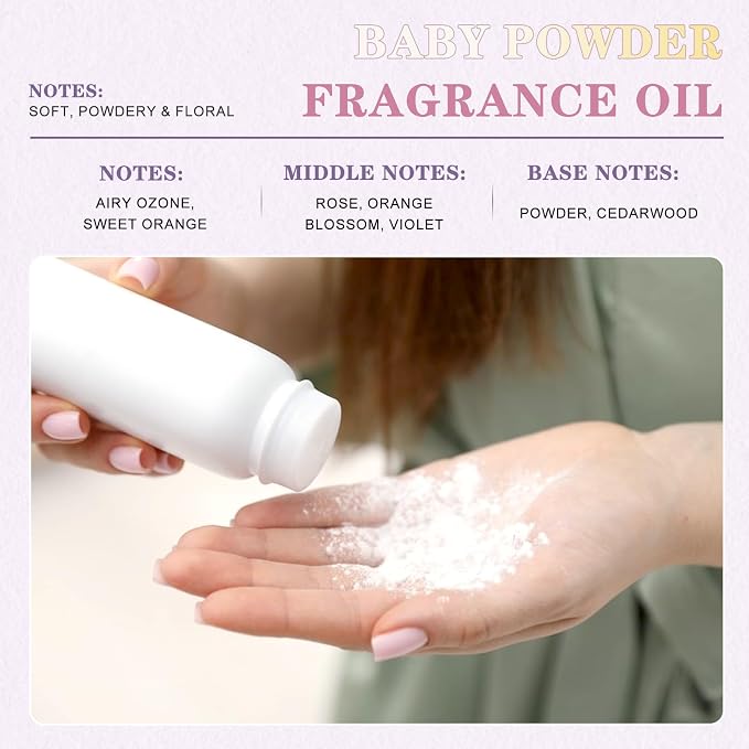 EUQEE Baby Powder Fragrance Oil for Diffuser 3.38 Fl oz/ 100ml