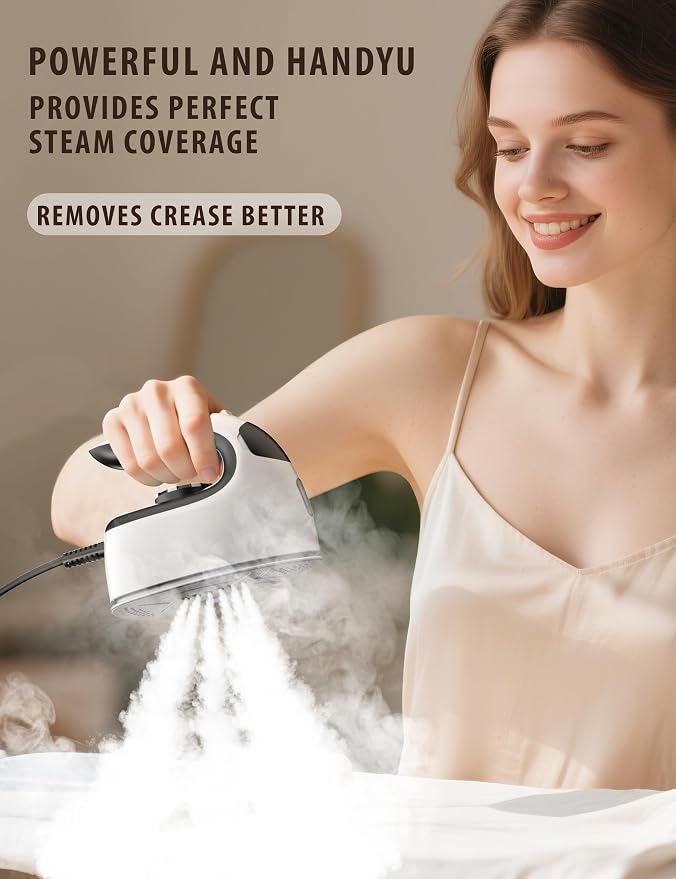 Sundu Mini Steam Iron with Rotary Temp Control for Travel & Sewing
