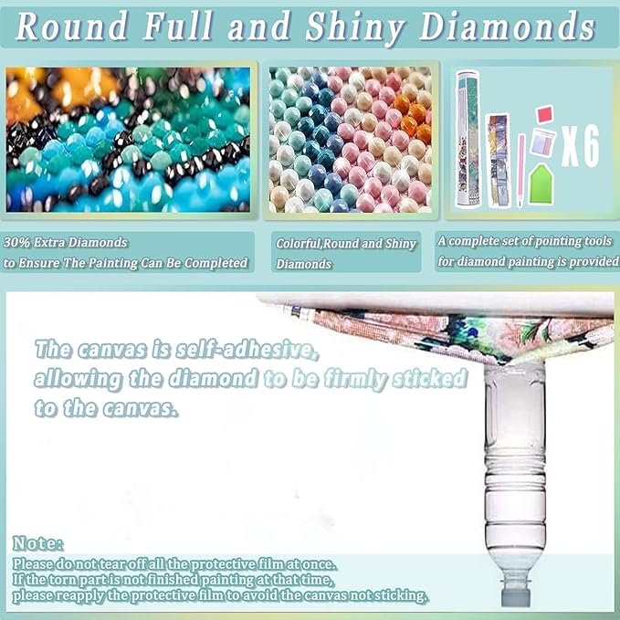 6Pack Matisse Diamond Art Kits for Adults Diamond Painting Kit for Beginner