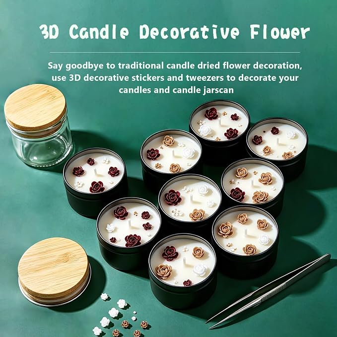 FAIRYELF Candle Making Kit for Adults, Soy Wax & Wax Melter, DIY Candle Kit | Natural Scented Wax & Complete Supplies. Beginner Friendly DIY Craft Kit for Home Decor & Gift & Handmade Candle Projects.