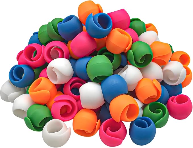 100pcs Upgraded Thread Holder/Spool Huggers Compatible with Larger spools- Keep Thread Spool Neat&Organized for Sewing and Embroidery Machine Thread Spools No Loose Ends
