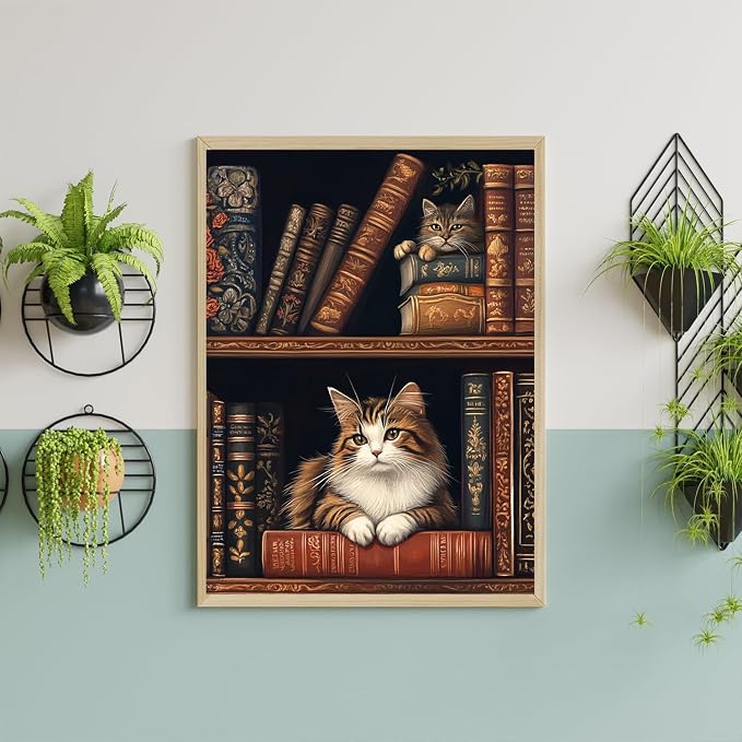 ijbnhd Cat Diamond Art Kits for Adults, 12 X 16 Inch