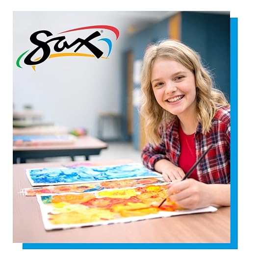 Sax Heavy Body Acrylic Paint for School and Arts and Crafts Use, Mars Black, 1/2 Gallon