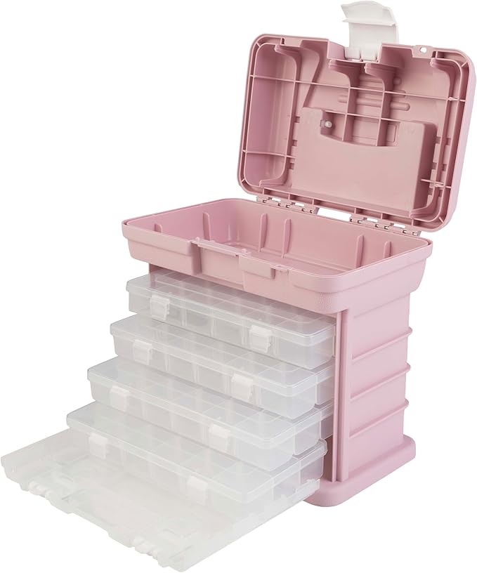 Stalwart Portable Tool Box for Women or Men, Pink