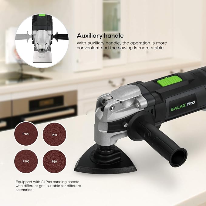 GALAX PRO Corded Oscillating Multi Tool Kit 3.5A with 30Pcs Accessories